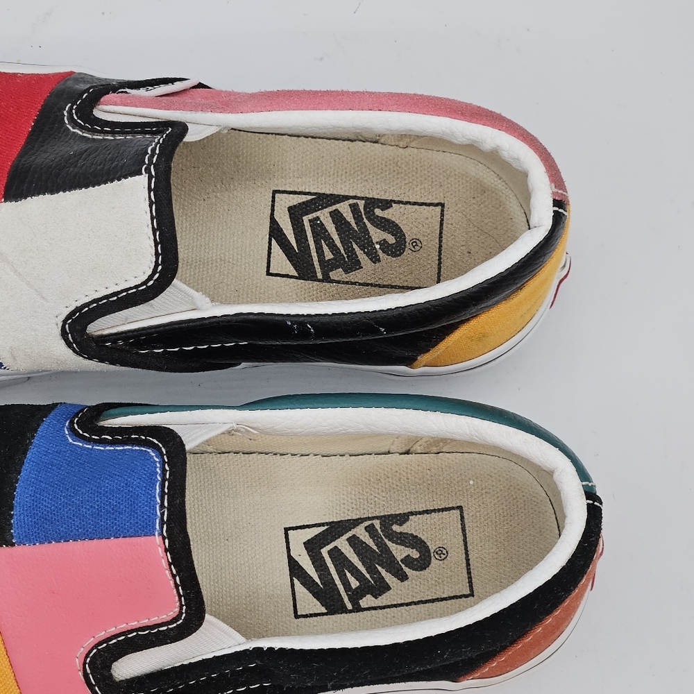 Vans Classic Slip On Patchwork Multi Color Womens… - image 7